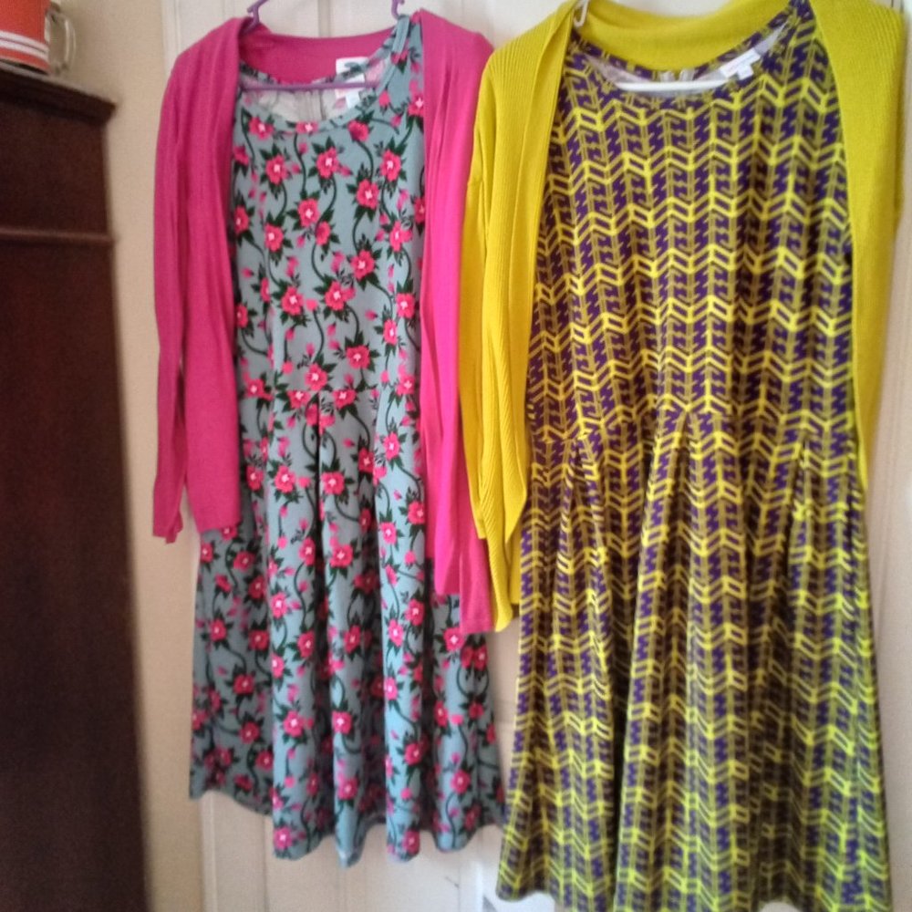 LulaRoe Amelia Dresses & Cardigans